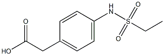 {4-[(ethylsulfonyl)amino]phenyl}acetic acid Struktur