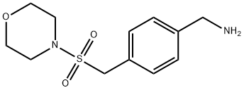 {4-[(morpholine-4-sulfonyl)methyl]phenyl}methanamine Struktur