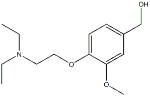 {4-[2-(diethylamino)ethoxy]-3-methoxyphenyl}methanol Struktur