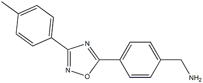 {4-[3-(4-methylphenyl)-1,2,4-oxadiazol-5-yl]phenyl}methanamine Struktur