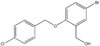 {5-bromo-2-[(4-chlorophenyl)methoxy]phenyl}methanol Struktur