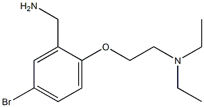 {5-bromo-2-[2-(diethylamino)ethoxy]phenyl}methanamine Struktur