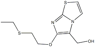 {6-[2-(ethylthio)ethoxy]imidazo[2,1-b][1,3]thiazol-5-yl}methanol Struktur