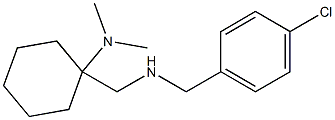 1-({[(4-chlorophenyl)methyl]amino}methyl)-N,N-dimethylcyclohexan-1-amine Struktur