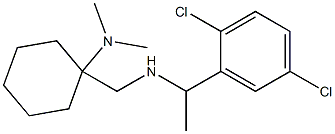 1-({[1-(2,5-dichlorophenyl)ethyl]amino}methyl)-N,N-dimethylcyclohexan-1-amine Struktur