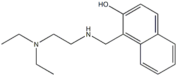 1-({[2-(diethylamino)ethyl]amino}methyl)naphthalen-2-ol Struktur