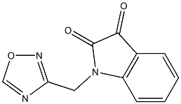 1-(1,2,4-oxadiazol-3-ylmethyl)-2,3-dihydro-1H-indole-2,3-dione Struktur