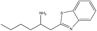 1-(1,3-benzothiazol-2-yl)hexan-2-amine Struktur