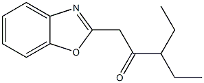 1-(1,3-benzoxazol-2-yl)-3-ethylpentan-2-one Struktur