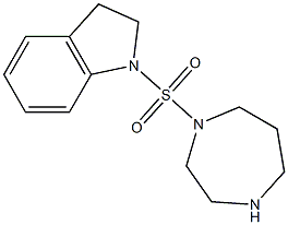 1-(1,4-diazepane-1-sulfonyl)-2,3-dihydro-1H-indole Struktur