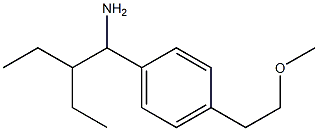 1-(1-amino-2-ethylbutyl)-4-(2-methoxyethyl)benzene Struktur