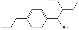 1-(1-amino-2-ethylbutyl)-4-propylbenzene Struktur