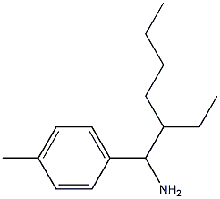 1-(1-amino-2-ethylhexyl)-4-methylbenzene Struktur