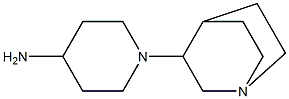 1-(1-azabicyclo[2.2.2]oct-3-yl)piperidin-4-amine Struktur