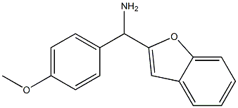 1-(1-benzofuran-2-yl)-1-(4-methoxyphenyl)methanamine Struktur