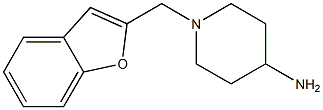 1-(1-benzofuran-2-ylmethyl)piperidin-4-amine Struktur