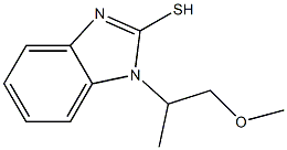 1-(1-methoxypropan-2-yl)-1H-1,3-benzodiazole-2-thiol Struktur