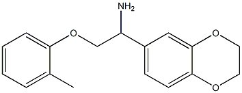 1-(2,3-dihydro-1,4-benzodioxin-6-yl)-2-(2-methylphenoxy)ethanamine Struktur