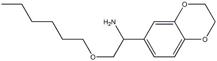 1-(2,3-dihydro-1,4-benzodioxin-6-yl)-2-(hexyloxy)ethan-1-amine Struktur