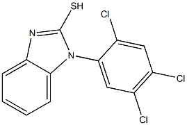 1-(2,4,5-trichlorophenyl)-1H-1,3-benzodiazole-2-thiol Struktur