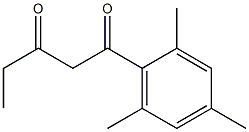 1-(2,4,6-trimethylphenyl)pentane-1,3-dione Struktur