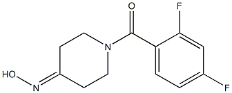 1-(2,4-difluorobenzoyl)piperidin-4-one oxime Struktur