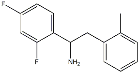 1-(2,4-difluorophenyl)-2-(2-methylphenyl)ethan-1-amine Struktur