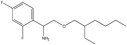 1-(2,4-difluorophenyl)-2-[(2-ethylhexyl)oxy]ethan-1-amine Struktur