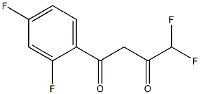 1-(2,4-difluorophenyl)-4,4-difluorobutane-1,3-dione Struktur