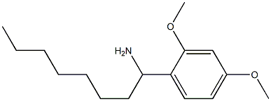 1-(2,4-dimethoxyphenyl)octan-1-amine Struktur