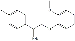 1-(2,4-dimethylphenyl)-2-(2-methoxyphenoxy)ethanamine Struktur