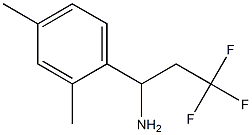 1-(2,4-dimethylphenyl)-3,3,3-trifluoropropan-1-amine Struktur