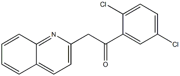 1-(2,5-dichlorophenyl)-2-(quinolin-2-yl)ethan-1-one Struktur