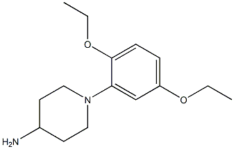 1-(2,5-diethoxyphenyl)piperidin-4-amine Struktur