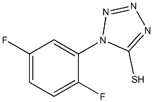 1-(2,5-difluorophenyl)-1H-1,2,3,4-tetrazole-5-thiol Struktur