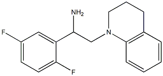 1-(2,5-difluorophenyl)-2-(1,2,3,4-tetrahydroquinolin-1-yl)ethan-1-amine Struktur