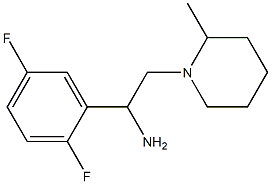 1-(2,5-difluorophenyl)-2-(2-methylpiperidin-1-yl)ethanamine Struktur