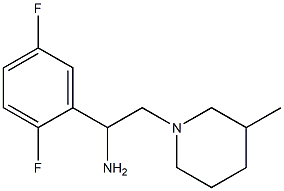 1-(2,5-difluorophenyl)-2-(3-methylpiperidin-1-yl)ethanamine Struktur