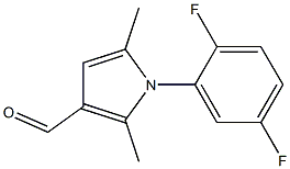 1-(2,5-difluorophenyl)-2,5-dimethyl-1H-pyrrole-3-carbaldehyde Struktur