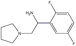 1-(2,5-difluorophenyl)-2-pyrrolidin-1-ylethanamine Struktur