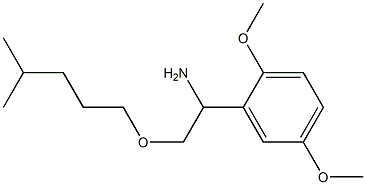 1-(2,5-dimethoxyphenyl)-2-[(4-methylpentyl)oxy]ethan-1-amine Struktur