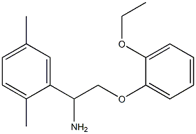 1-(2,5-dimethylphenyl)-2-(2-ethoxyphenoxy)ethanamine Struktur