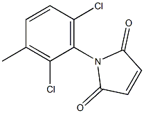 1-(2,6-dichloro-3-methylphenyl)-2,5-dihydro-1H-pyrrole-2,5-dione Struktur