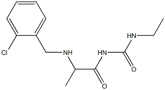 1-(2-{[(2-chlorophenyl)methyl]amino}propanoyl)-3-ethylurea Struktur