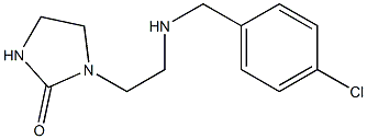 1-(2-{[(4-chlorophenyl)methyl]amino}ethyl)imidazolidin-2-one Struktur