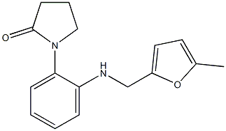 1-(2-{[(5-methylfuran-2-yl)methyl]amino}phenyl)pyrrolidin-2-one Struktur