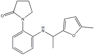 1-(2-{[1-(5-methylfuran-2-yl)ethyl]amino}phenyl)pyrrolidin-2-one Struktur