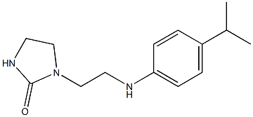 1-(2-{[4-(propan-2-yl)phenyl]amino}ethyl)imidazolidin-2-one Struktur