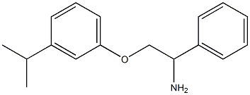 1-(2-amino-2-phenylethoxy)-3-(propan-2-yl)benzene Struktur