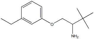 1-(2-amino-3,3-dimethylbutoxy)-3-ethylbenzene Struktur